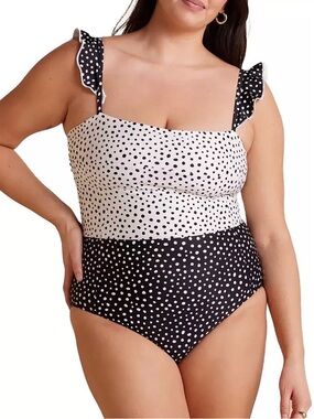 Summersalt BUNDLE Black & White Polka Dot, leopard and solid black ALL 3